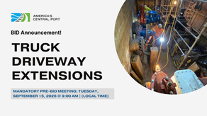 Bid Announcement: Truck Driveway Extensions at the Port | P26-LAND-04