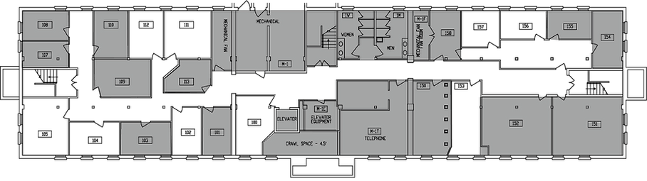 BLDG 100 - FI - 2024 - Available Space Floor Plan