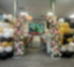 Floral wedding arch rental Lehigh Valley with balloons