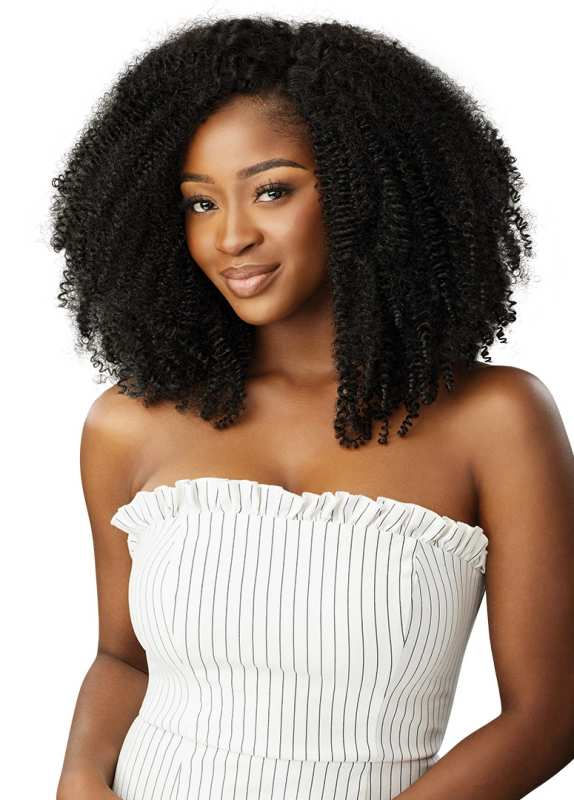 Thumbnail: OUTRE HUMAN HAIR BLEND BIG BEAUTIFUL HAIR CLIP IN 9 - SPRINGY AFRO 10"