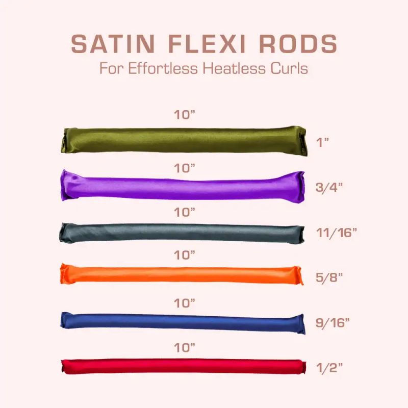 Thumbnail: RED BY KISS HEATLESS CURLING SILKY SATIN FLEXI RODS