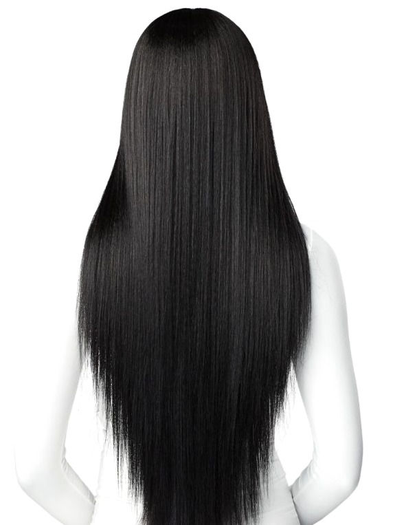 Thumbnail: SENSATIONNEL HUMAN HAIR BLEND HD LACE FRONT WIG -  BUTTA LACE STRAIGHT 32″