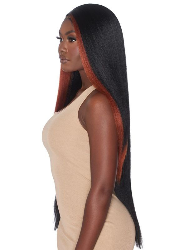 Thumbnail: OUTRE SYNTHETIC MELTED HAIRLINE DELUXE WIDE HD LACE FRONT WIG - MAKEIDA