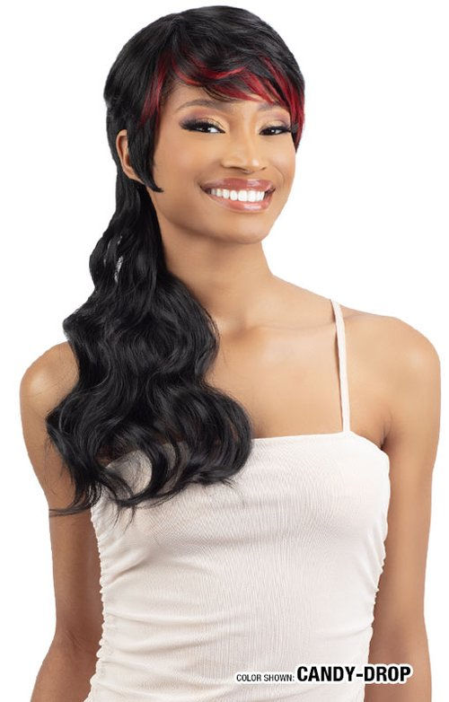 Thumbnail: SHAKE N GO FREETRESS EQUAL LITE SYNTHETIC FULL WIG - WAVY MULLET