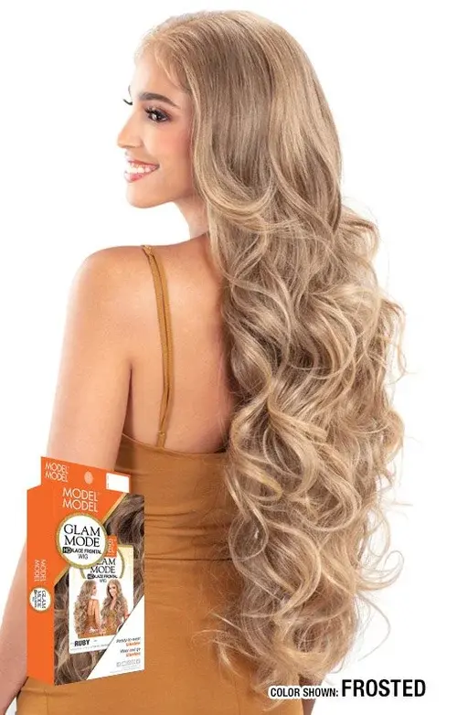 Thumbnail: MODEL MODEL GLAM MODE GLUELESS 13"X6" HD LACE FRONT WIG - RUBY