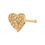 Thumbnail: ARRIA INDIVIDUAL PACK NOSE BONE HEART  - GOLD[BN304], WHITE GOLD[BN404]