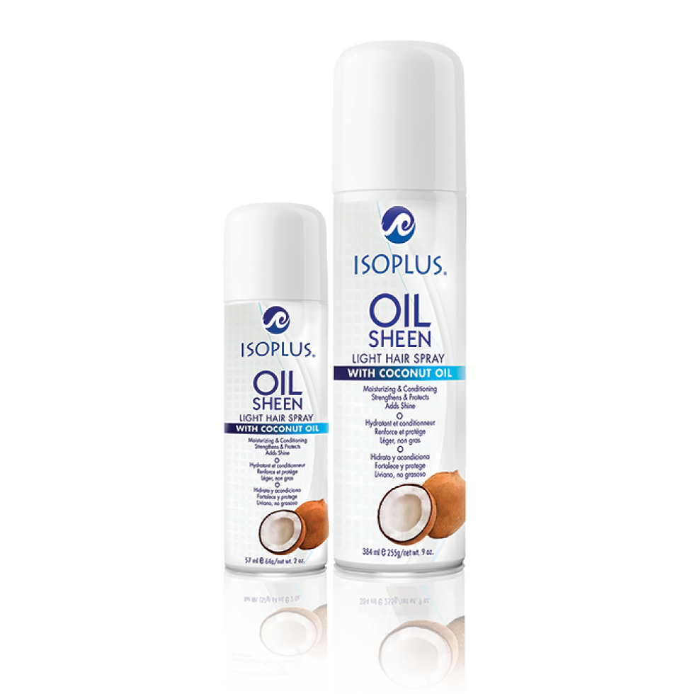 ISOPLUS OIL SHEEN LIGHT HAIR SPRAY WITH COCONUT OIL