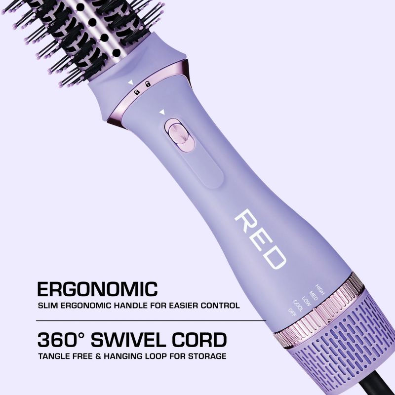 Thumbnail: RED BY KISS 2-IN-1 HOT AIR BRUSH & VOLUMIZER ONE-STEP BLOW DRYER STYLER - HAB01