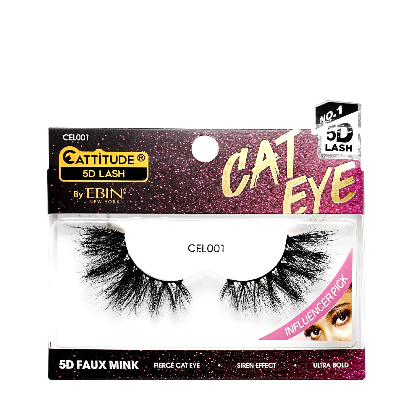 EBIN NEW YORK CATTITUDE 5D CAT EYE LASHES