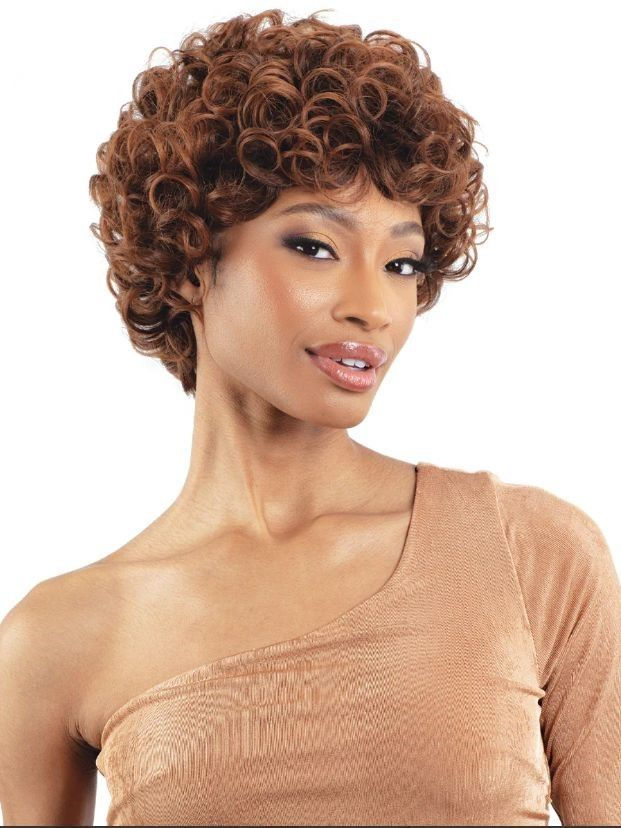 Thumbnail: SHAKE N GO HUMAN HAIR BLEND HD LACE FRONT LEGACY WIG - PHOENIX