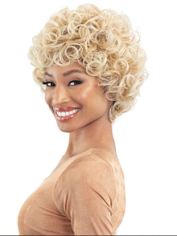 Thumbnail: SHAKE N GO HUMAN HAIR BLEND HD LACE FRONT LEGACY WIG - PHOENIX