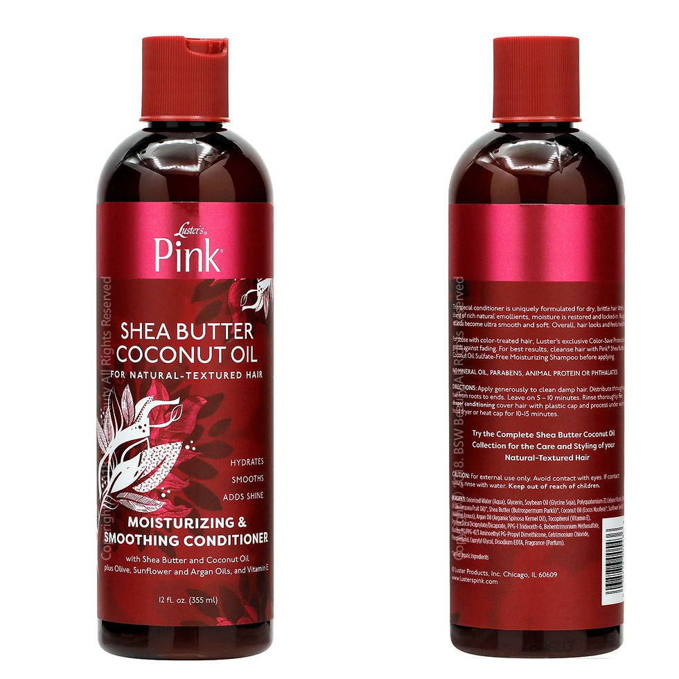 LUSTER'S PINK SHEA BUTTER COCONUT OIL MOISTURIZING & SMOOTHING CONDITIONER 12oz