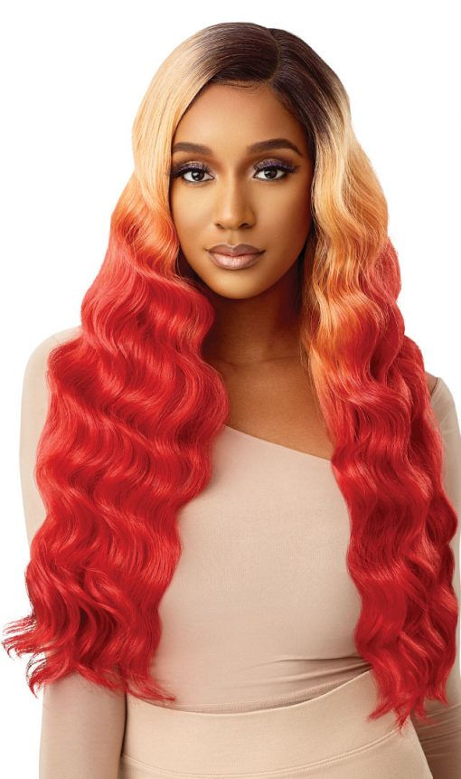 OUTRE COLOR BOMB  HD TRANSPARENT LACE FRONT WIG - CELESTINE