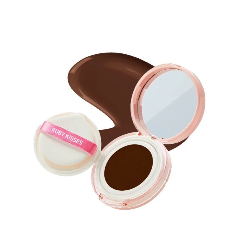 Thumbnail: RUBY KISSES CUSHION FOUNDATION COMPACT - FULL COVERAGE WITH SKINCARE BENEFITS