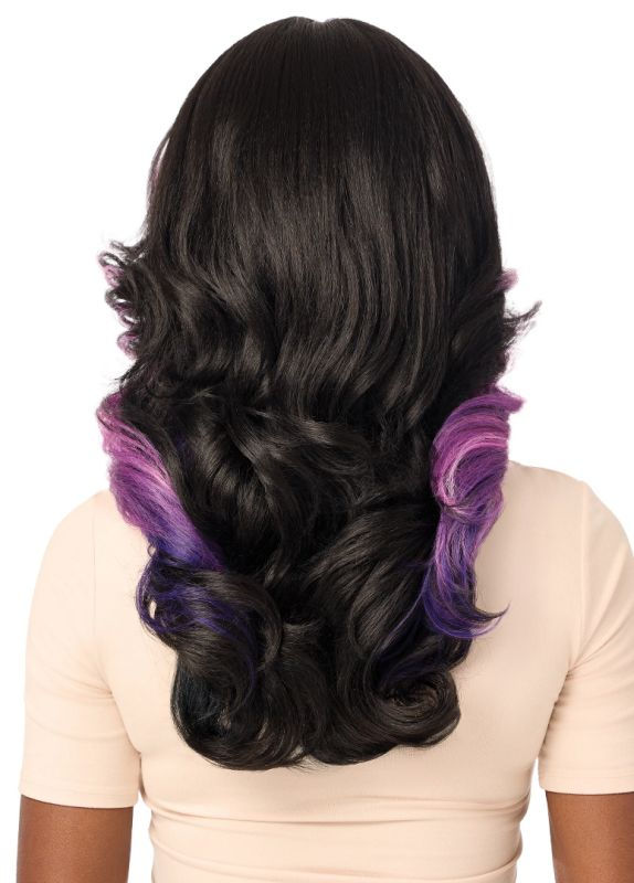 Thumbnail: OUTRE SYNTHETIC MELTED HAIRLINE LACE FRONT WIG - MH 125
