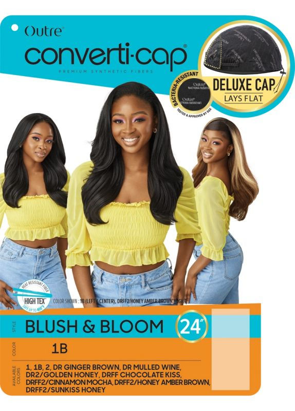 Thumbnail: OUTRE PREMIUM SYNTHETIC CONVERTI CAP WIG - BLUSH & BLOOM