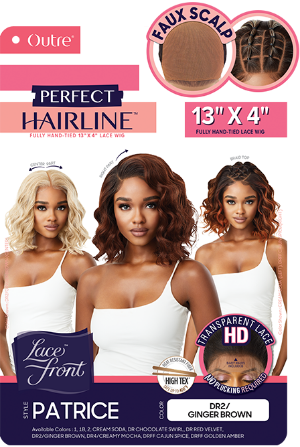 Thumbnail: OUTRE SYNTHETIC PERFECT HAIRLINE 13X6 LACE FRONT WIG - PATRICE
