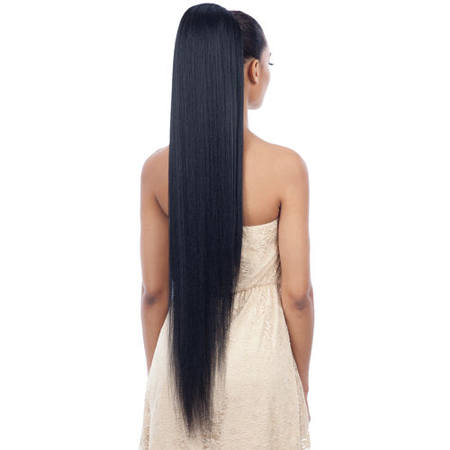 Thumbnail: SHAKE-N-GO EQUAL DRAWSTRING PONYTAIL LONG STRAIGHT YAKI 38"