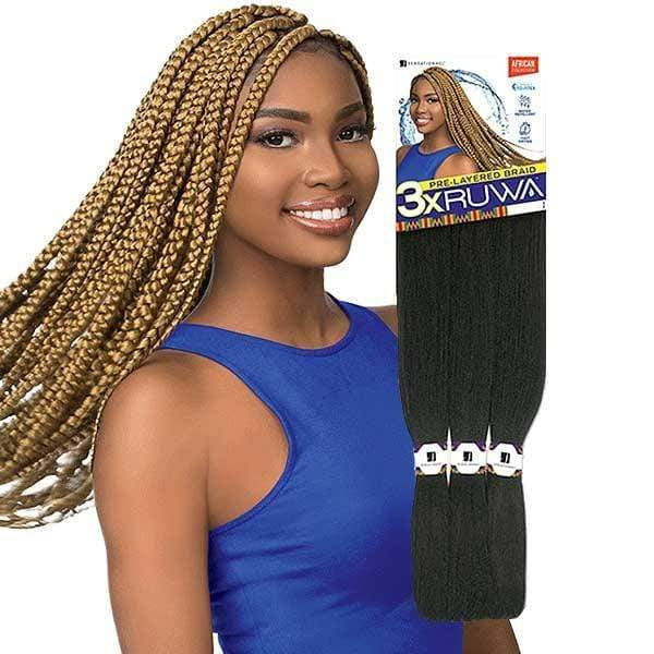 Thumbnail: SENSATIONNEL SYNTHETIC 3X RUWA PRE STRETCHED BRAID24"