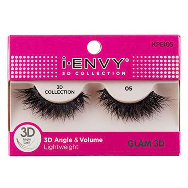 I-ENVY ICONIC COLLECTION 3D ANGLE & VOLUME LIGHTWEIGHT EYELASHES GLAM ICON