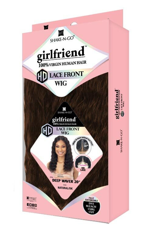Thumbnail: SHAKE-N-GO GIRLFRIEND 100% VIRGIN HUMAN HAIR HD LACE FRONT WIG - DEEP WAVER 20"