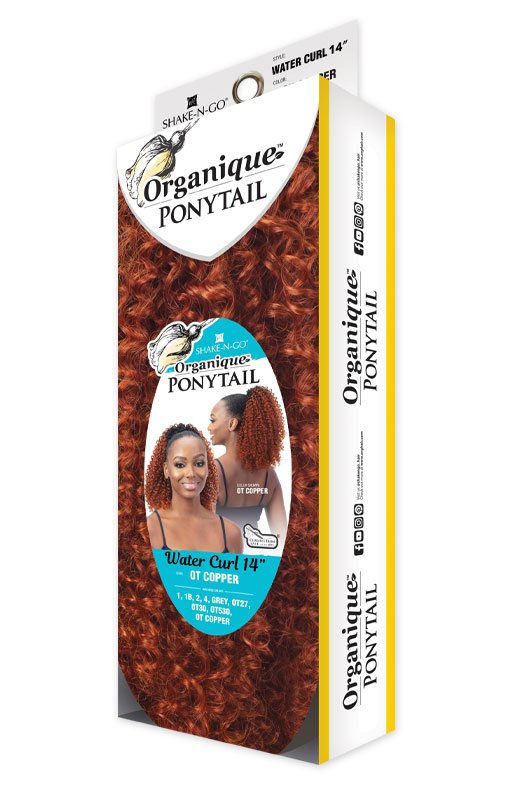 Thumbnail: SHAKE N GO ORGANIQUE DRAWSTRING PONYTAIL - WATER CURL 14"