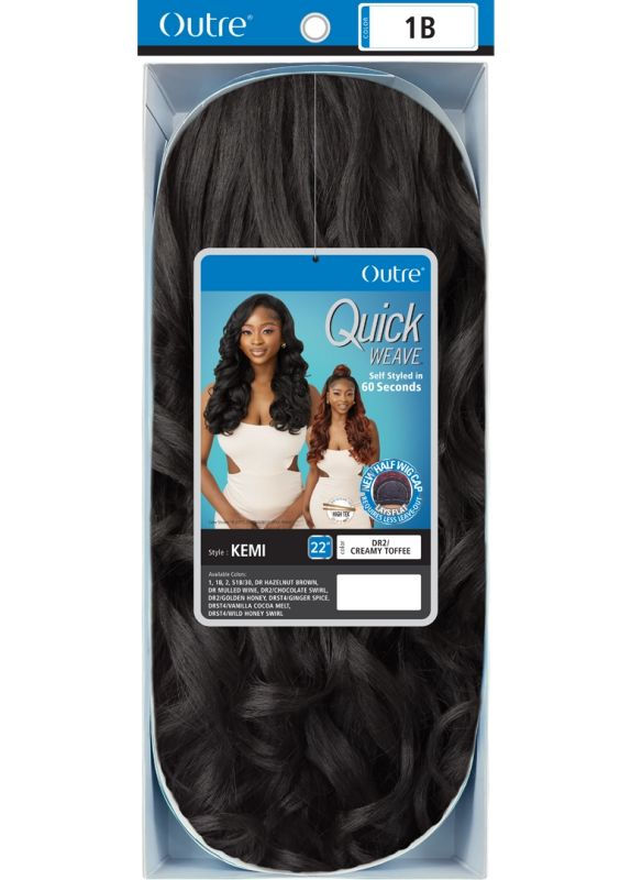 Thumbnail: OUTRE QUICK WEAVE SYNTHETIC HALF WIG - KEMI