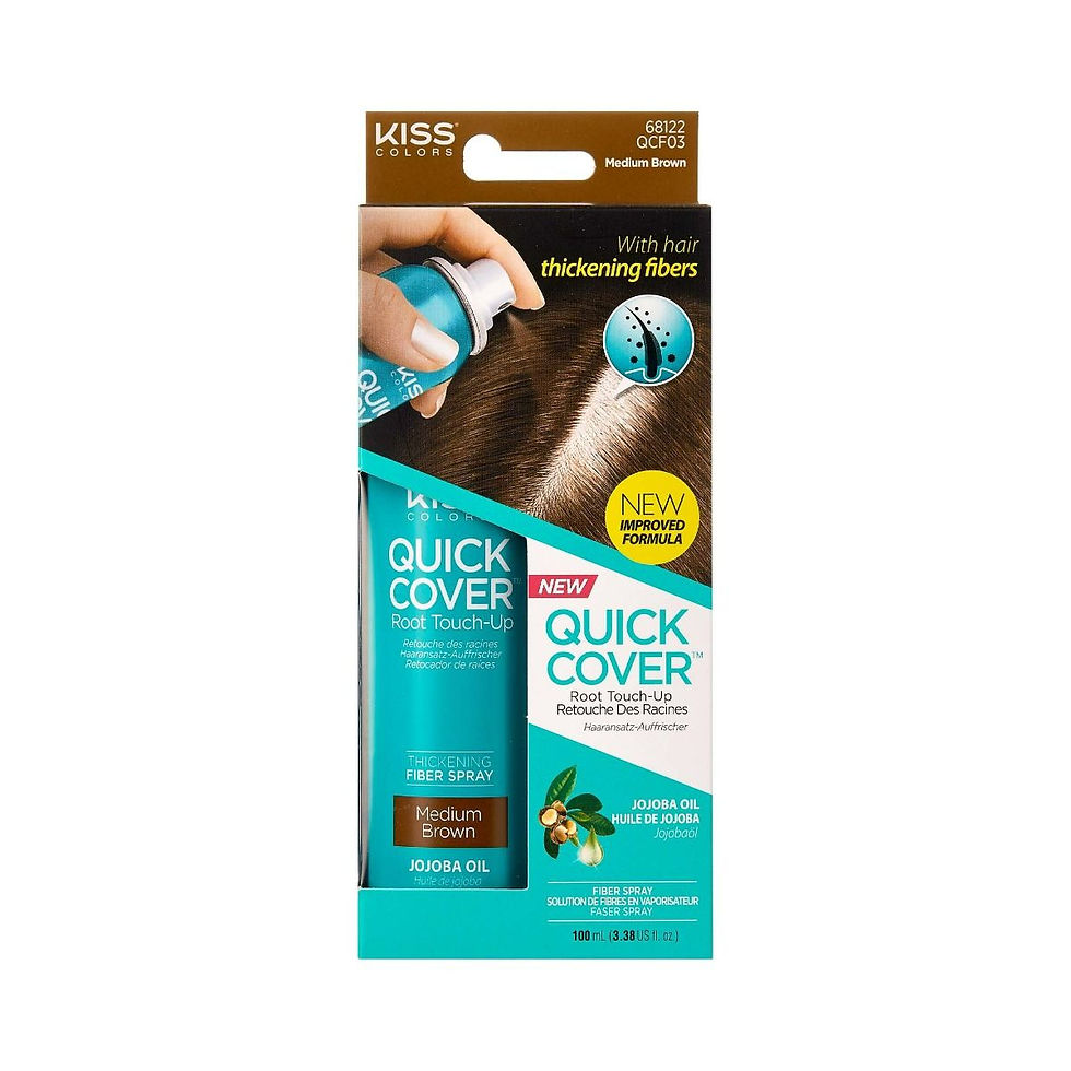 Thumbnail: KISS COLOR & CARE QUICK COVER ROOT TOUCH-UP FIBER SPRAY