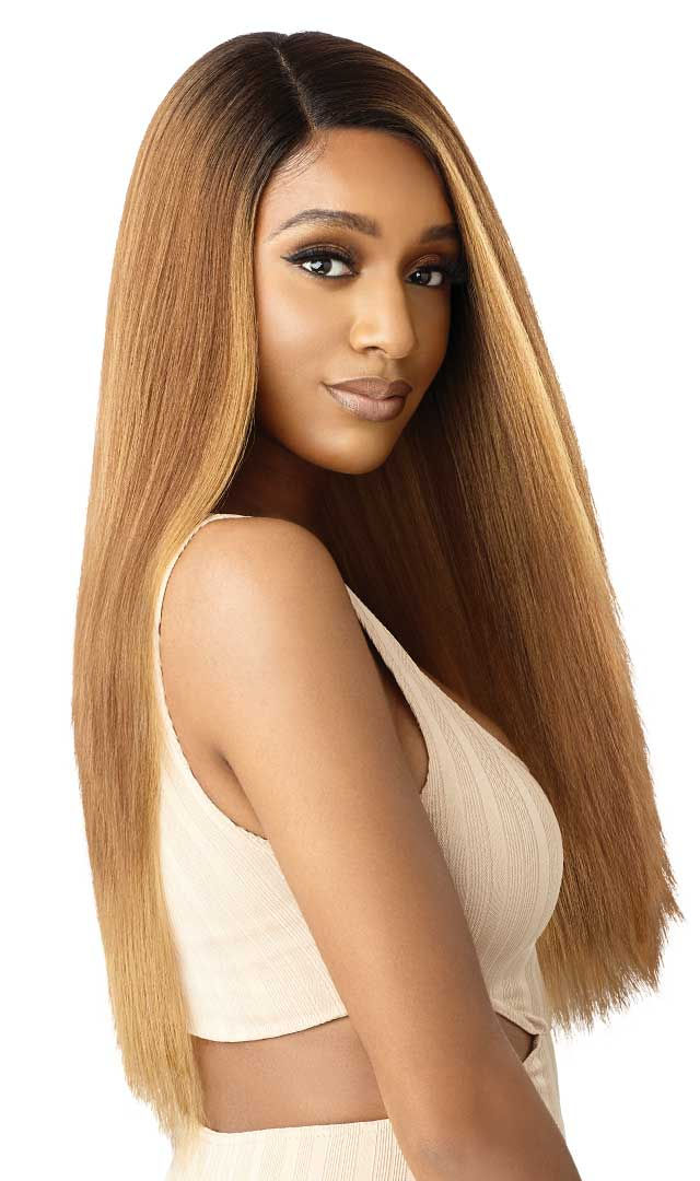 Thumbnail: OUTRE SYNTHETIC HD TRANSPARENT LACE FRONT WIG - ELOWIN