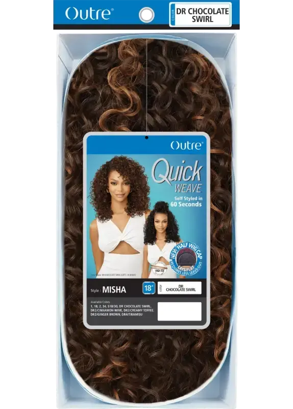 Thumbnail: OUTRE QUICK WEAVE SYNTHETIC HALF WIG - MISHA