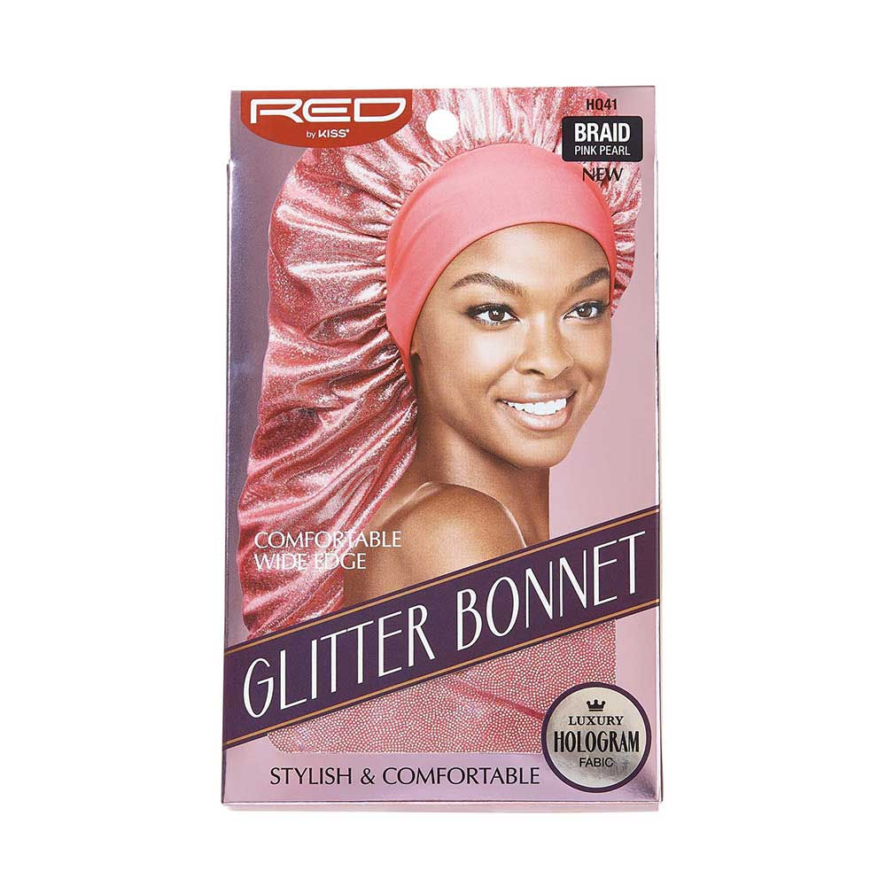RED BY KISS GLITTER BRAID BONNET