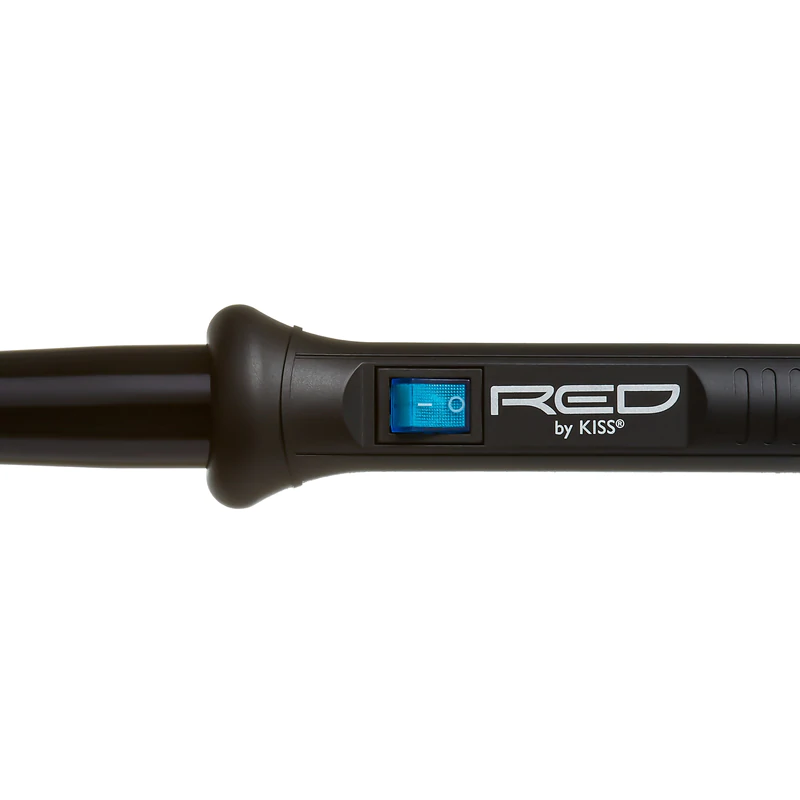 Thumbnail: RED BY KISS CERAMIC TOURMALINE CURLING WAND 1"-1/2" - CIW03