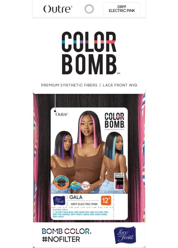 Thumbnail: OUTRE COLOR BOMB PREMIUM SYNTHETIC FIBERS HD LACE FRONT WIG - GALA