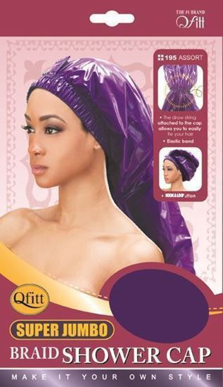 Qfitt SUPER JUMBO BRAID SHOWER CAP