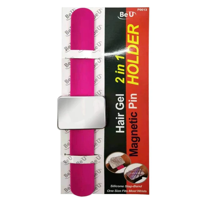 Thumbnail: BE U 2 IN 1 MAGNETIC HAIR GEL AND PIN HOLDER WRIST BAND