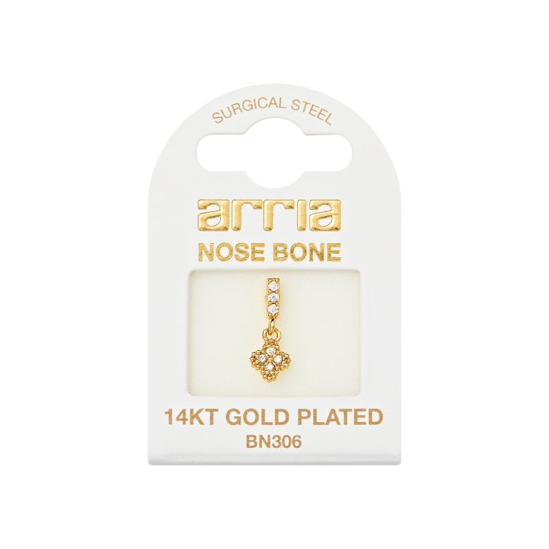 Thumbnail: ARRIA INDIVIDUAL PACK NOSE BONE DANGLE CLEEF  - GOLD[BN306], WHITE GOLD[BN406]