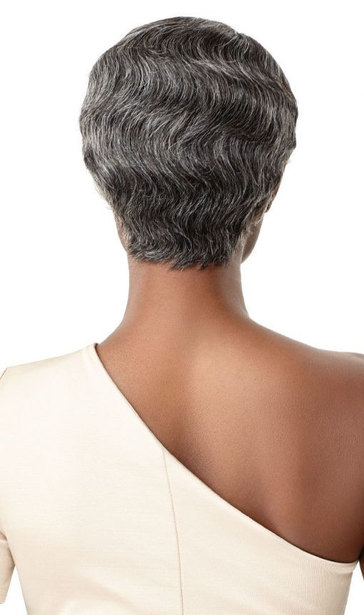 Thumbnail: OUTRE 100% HUMAN HAIR FULL CAP WIG GRAY GLAMOUR - HH MARINETTE