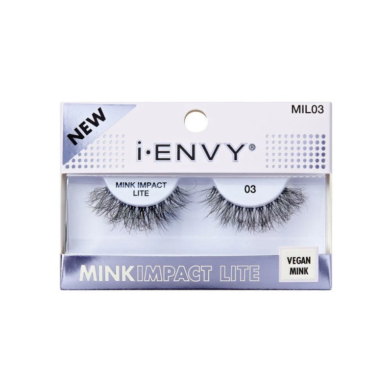Thumbnail: I-ENVY MINK IMPACT LITE CLEAR BAND VEGAN FAUX MINK STRIP LASH [MIL01-03]