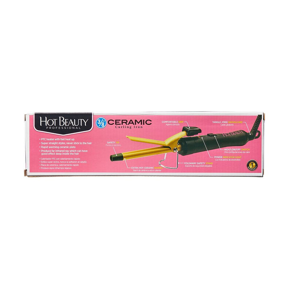 Thumbnail: HOT BEAUTY CERAMIC CURLING IRON 5/8'