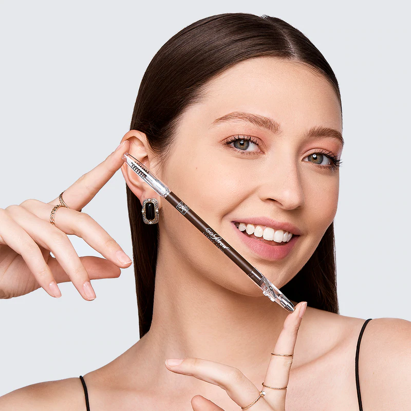 Thumbnail: RUBY KISSES GO BROW EYEBROW WOODEN PENCIL BRUSH WITH SHARPENER