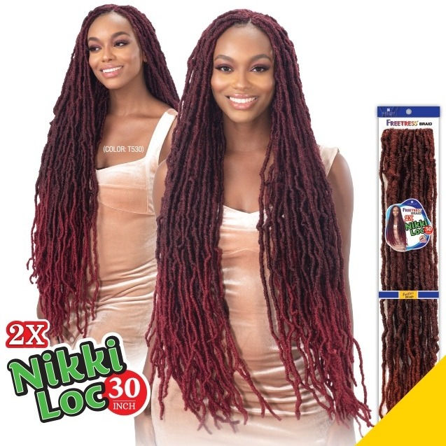 Thumbnail: SHAKE-N-GO FREETRESS BRAID SYNTHETIC CROCHET BRAID 3X NIKKI LOC30"