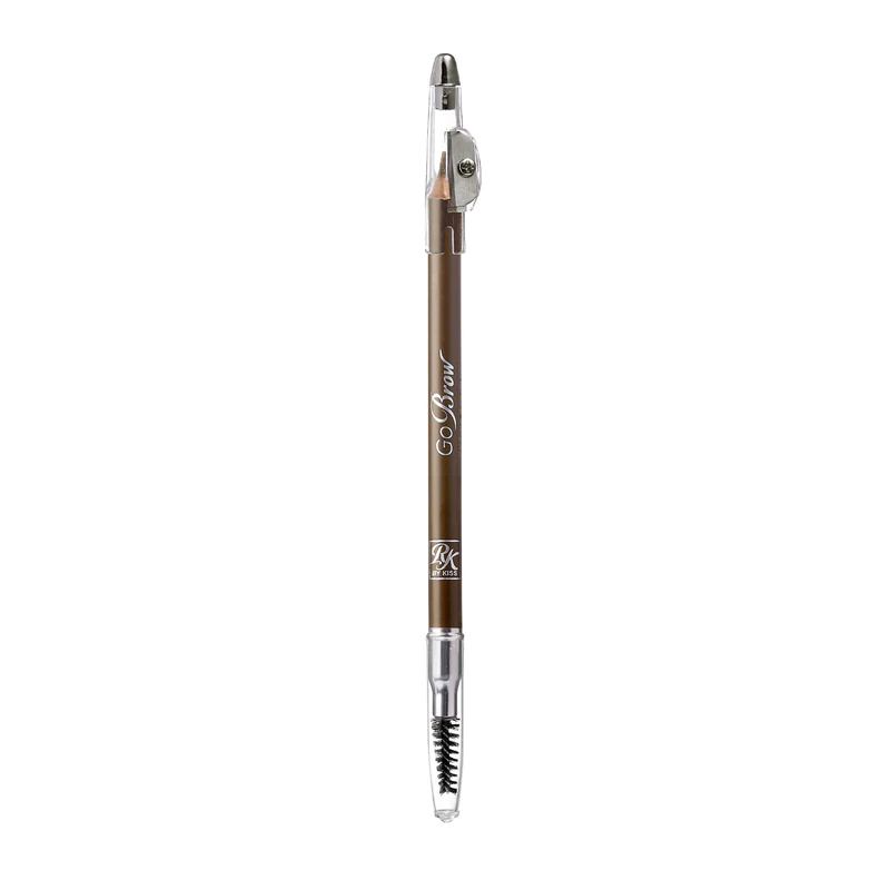 Thumbnail: RUBY KISSES GO BROW EYEBROW WOODEN PENCIL BRUSH WITH SHARPENER