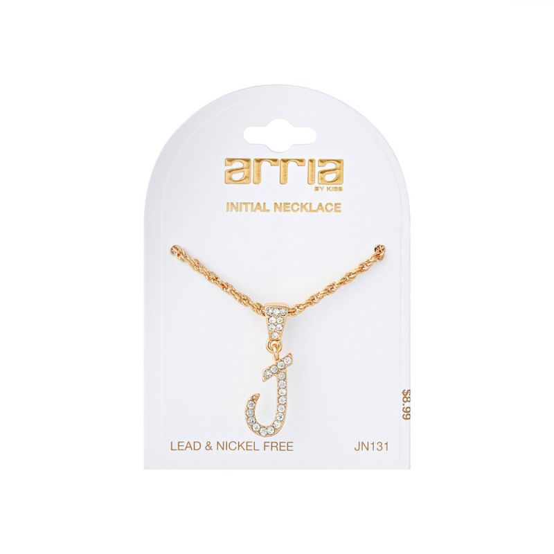 Thumbnail: ARRIA GLAM GOLD INITIAL NECKLACE