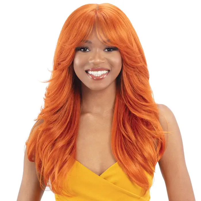 Thumbnail: SHAKE N GO EQUAL CURTAIN BANG HD LACE FRONT WIG - MAVEN
