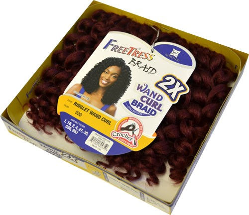 Thumbnail: FREETRESS BRAID 2X WAND CURL CROCHET BRAID RINGLET WAND CURL