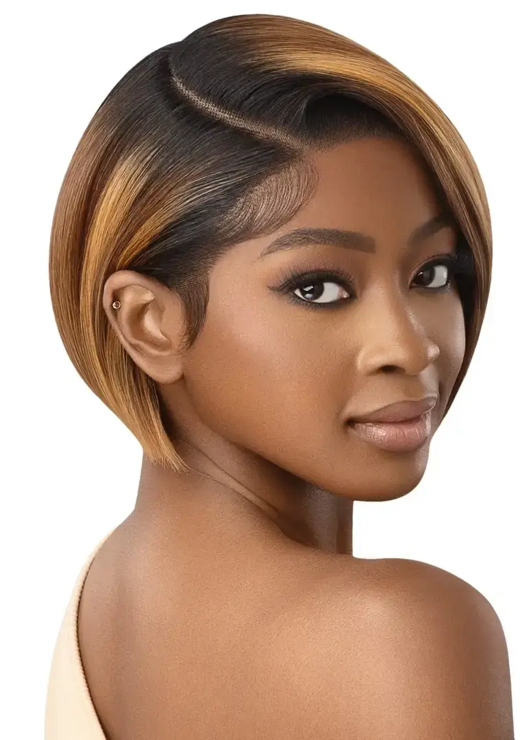 Thumbnail: OUTRE SYNTHETIC MELTED HAIRLINE LACE FRONT WIG - HT - KIE