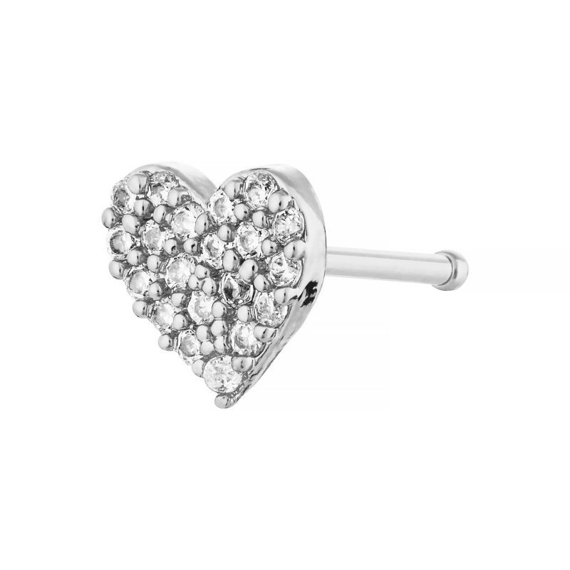 Thumbnail: ARRIA INDIVIDUAL PACK NOSE BONE HEART  - GOLD[BN304], WHITE GOLD[BN404]