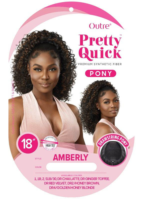 Thumbnail: OUTRE DRAWSTRING PRETTY QUICK PONYTAIL - AMBERLY