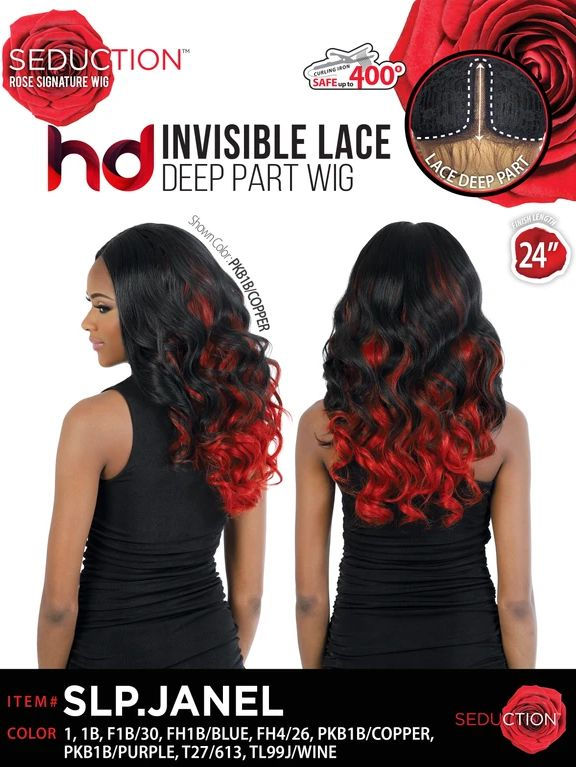 Thumbnail: SEDUCTION ROSE SIGNATURE HD CROWN LACE PART WIG - SLP.JANEL