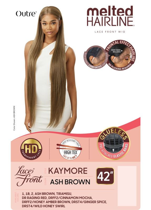 Thumbnail: OUTRE SYNTHETIC MELTED HAIRLINE LACE FRONT WIG - KAYMORE